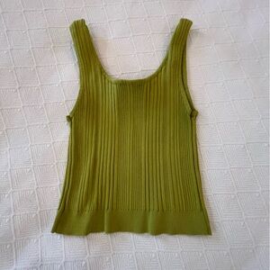 Kerisma Lime Green Ribbed Tank Top